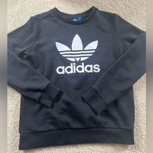 Adidas black pullover sweatshirt size small